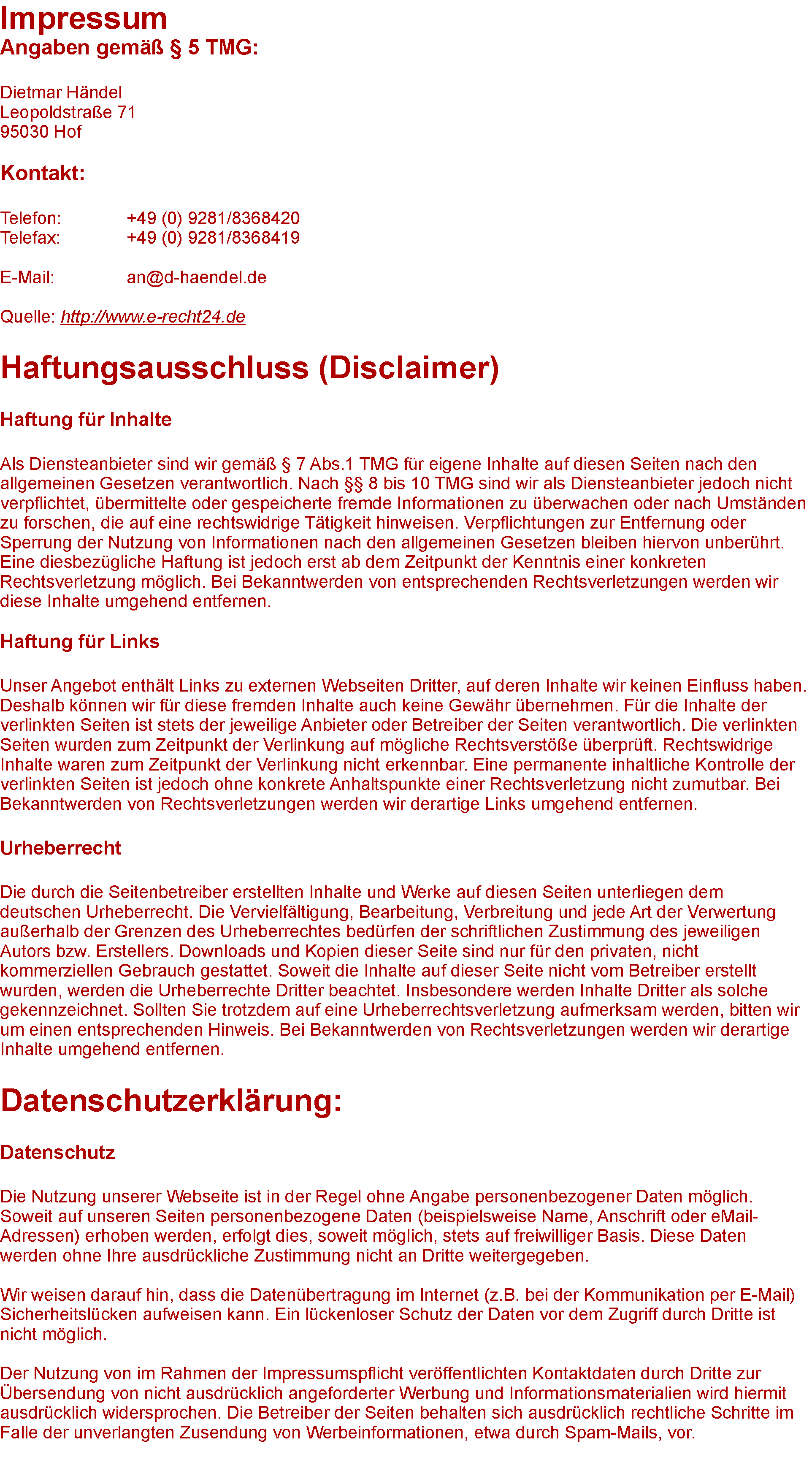 Impressum